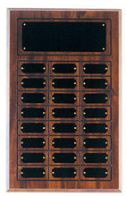 Cherry Finish 24 Plate Perpetual Plaque