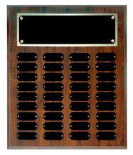 Cherry Finish 36 Plate Perpetual Plaque