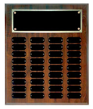 Cherry Finish 36 Plate Perpetual Plaque
