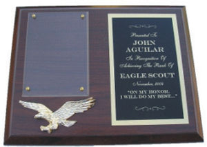 Eagle Scout Plaque - Cherry Finish
