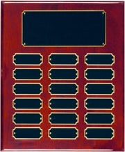 Rosewood Piano Finish 18 Plate Perpetual Plaque