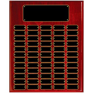 Rosewood Piano Finish 60 Plate Perpetual Plaque