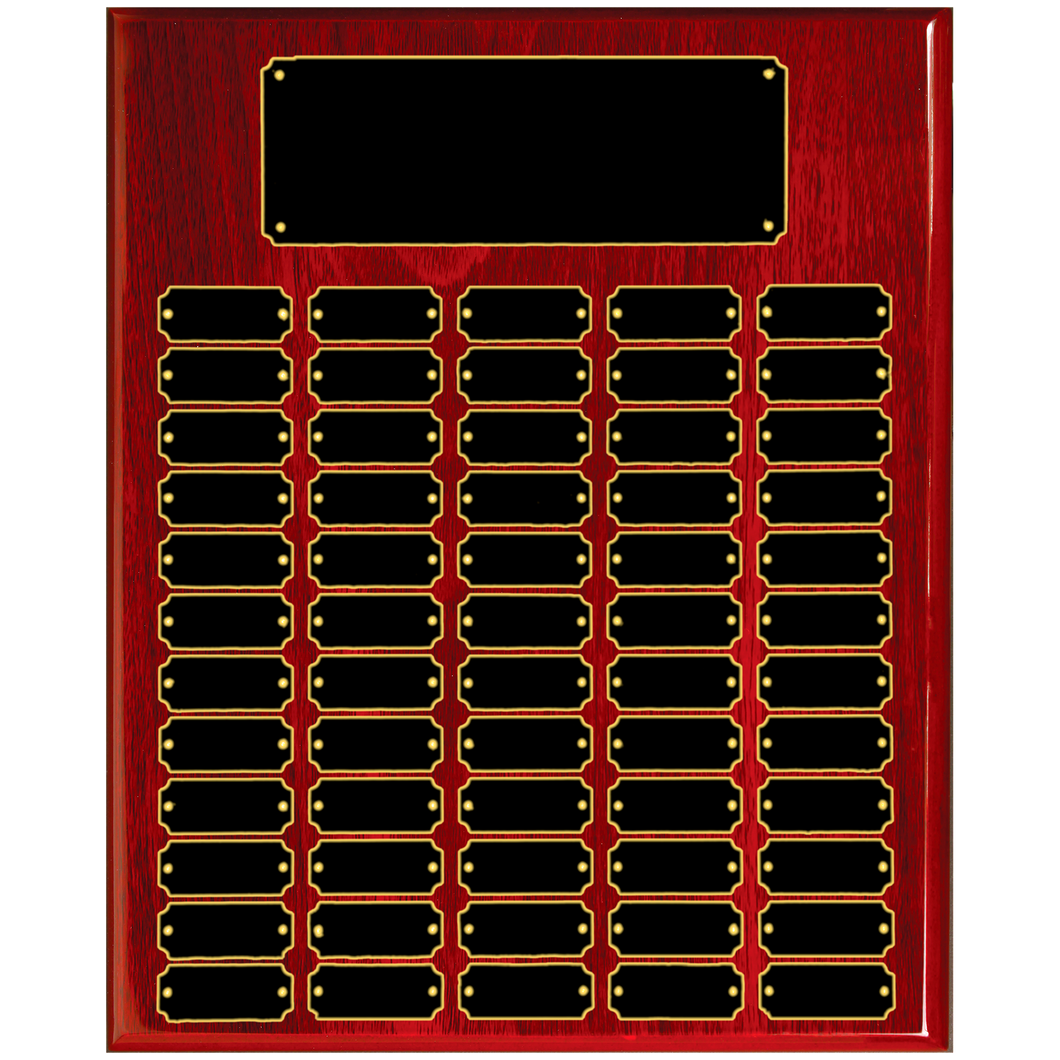 Rosewood Piano Finish 60 Plate Perpetual Plaque