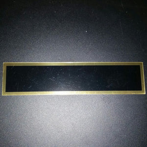 Replacement Plate Rectangle/Gold